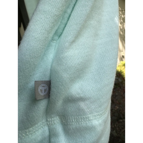Talbots Short Sleeve Sweatshirt Women's Size 3X Mint Green Pockets Drawstring - Picture 4 of 9